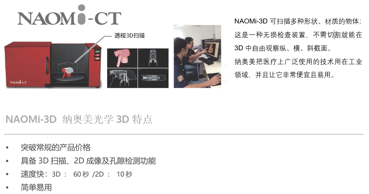 桌面型X射線三維掃描CT-3D-M